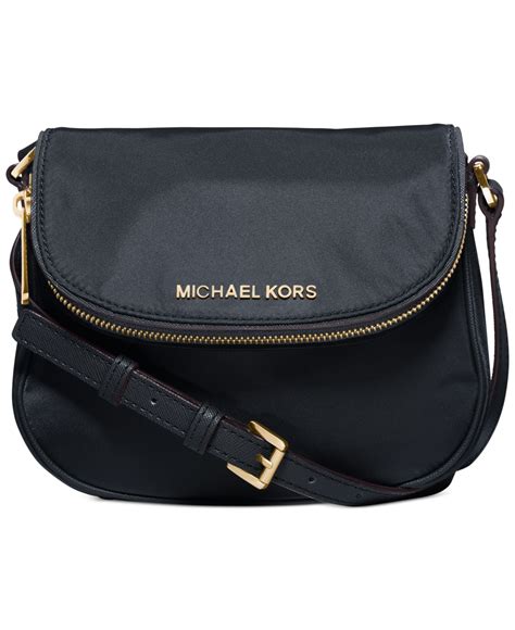 michael kors bedford flap nylon|Michael Kors Bedford Blue Flap Zipper Nylon Crossbody Bag.